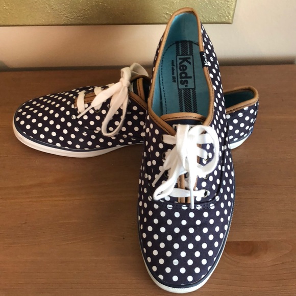 Keds Shoes - Keds Champion Dot in Navy/White Sneakers